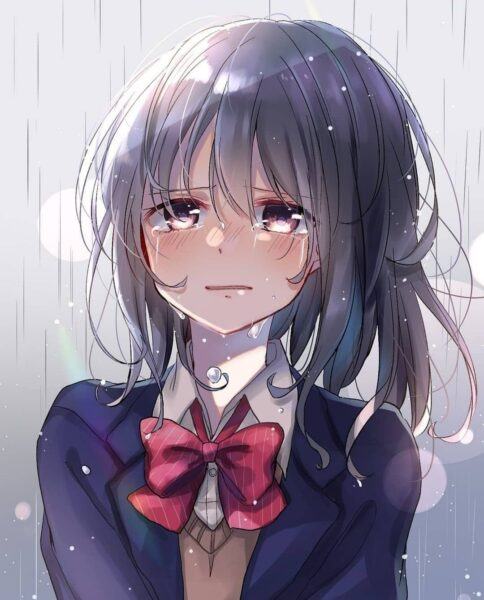 ảnh anime sad girl