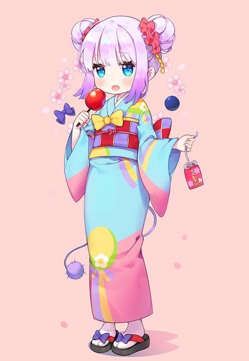 Ảnh anime nữ mặc kimono