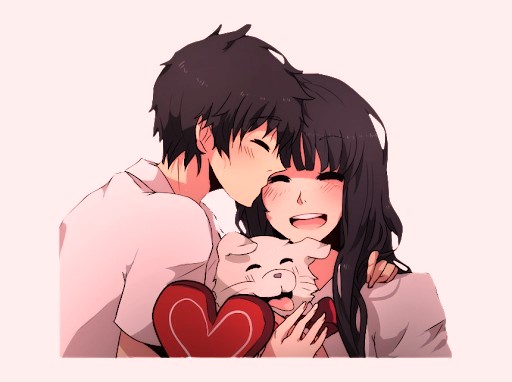 Hình ảnh anime cặp đôi cực cute, đáng yêu cưng xỉu