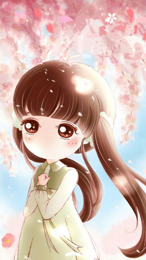 Ảnh anime chibi Hàn Quốc cute hột me, đáng yêu cưng xỉu