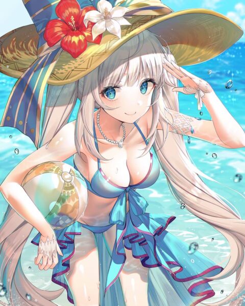 Ảnh anime gái mặc bikini