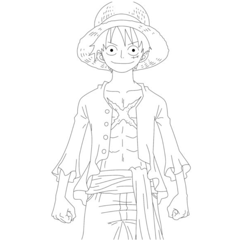 Luffy Chiến Thắng Một Bức Tranh Đầy Màu Sắc Và Sinh Động