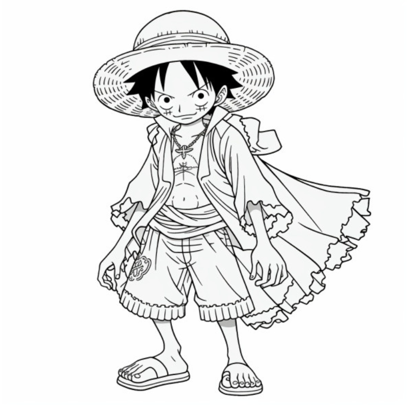 Tô Màu Luffy Sự Phiêu Lưu Trên Đảo Hải Tặc