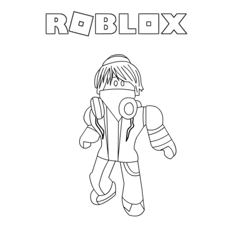 Tranh tô màu Roblox Khu vườn bí ẩn