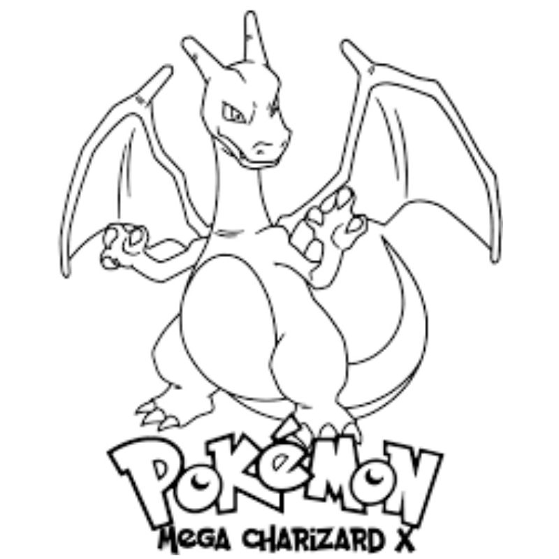 Khám Phá Bộ Sưu Tập Tranh Tô Màu Pokemon Charizard Độc Đáo