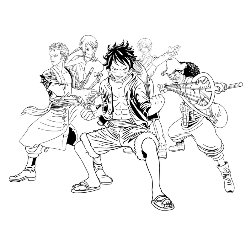 Tô Màu Chiến Binh Hải Tặc Luffy Gear 6